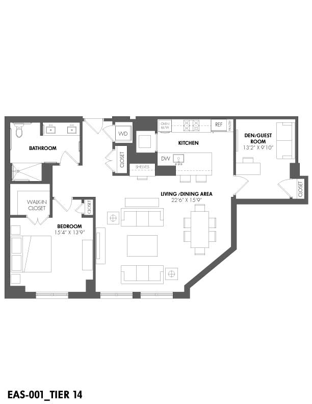 Apartment 204 floorplan
